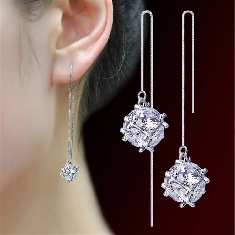 2017 new fashion brand jewelry elegant style Exquisite crystal drop earrings silver plated earring for women gift
2017 new fashion brand jewelry elegant style Exquisite crystal drop earrings silver plated earring for women gift