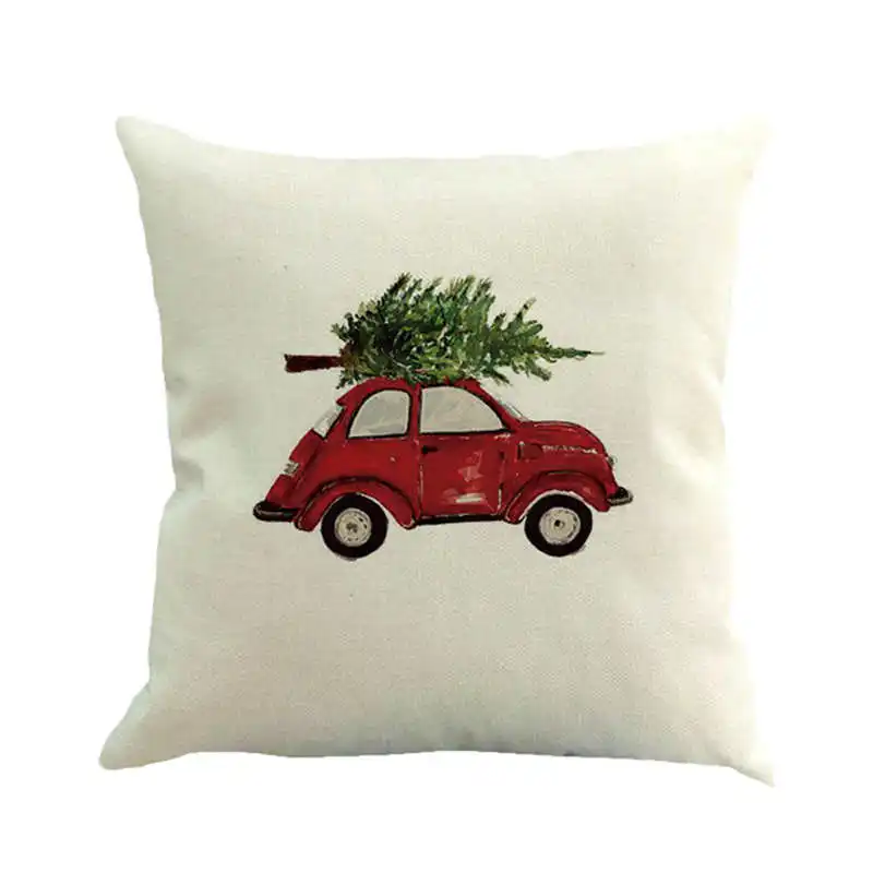 4PC Christmas pillow case 4545 cotton Cover Pillow Case Waist Throw Cushion Home pillow covers decorative #2n6 (4)