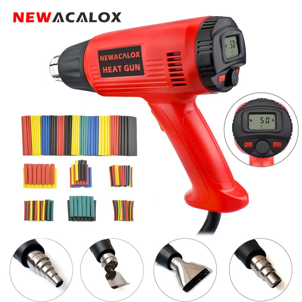 NEWACALOX 2000 Вт ЕС 220V ЖК дисплей Дисплей терморегулятор тепла Пистолеты городской