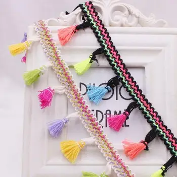 50Yards High Quality Colorful Hanging Broom Tassels Fringe Soft Cotton Lace Decorative Accessories Cloth Bags Scarf DIY Tassel
50Yards High Quality Colorful Hanging Broom Tassels Fringe Soft Cotton Lace Decorative Accessories Cloth Bags Scarf DIY Tassel