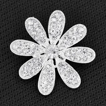 Stunning Clear Austria Crystals Pretty Flower Brooch Wedding Bridal Bouquet Fashion Jewelry Accessory Pins Elegant Broach
Stunning Clear Austria Crystals Pretty Flower Brooch Wedding Bridal Bouquet Fashion Jewelry Accessory Pins Elegant Broach