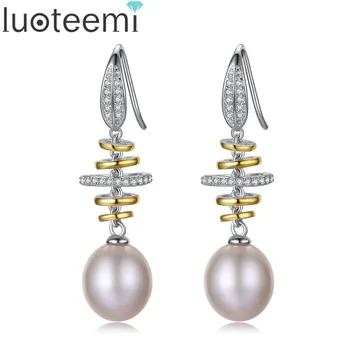 LUOTEEMI Elegant New Fashion Women Large Jewelry Silver Natural Pearl Drop Earrings Temperament Brincos for Girl Party Bijoux
LUOTEEMI Elegant New Fashion Women Large Jewelry Silver Natural Pearl Drop Earrings Temperament Brincos for Girl Party Bijoux