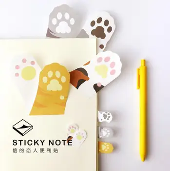 Cute Meow Cat Paw Memo Notepad Notebook Memo Pad Self-Adhesive Sticky Notes Bookmark Promotional Gift Stationery
Cute Meow Cat Paw Memo Notepad Notebook Memo Pad Self-Adhesive Sticky Notes Bookmark Promotional Gift Stationery