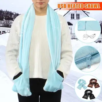 USB Powered Fleece Portable Soft Heated Shawl Winter Electric Neck Wrap with Warm Pocket Winter Scarf Electric Pad+Pocket
USB Powered Fleece Portable Soft Heated Shawl Winter Electric Neck Wrap with Warm Pocket Winter Scarf Electric Pad+Pocket