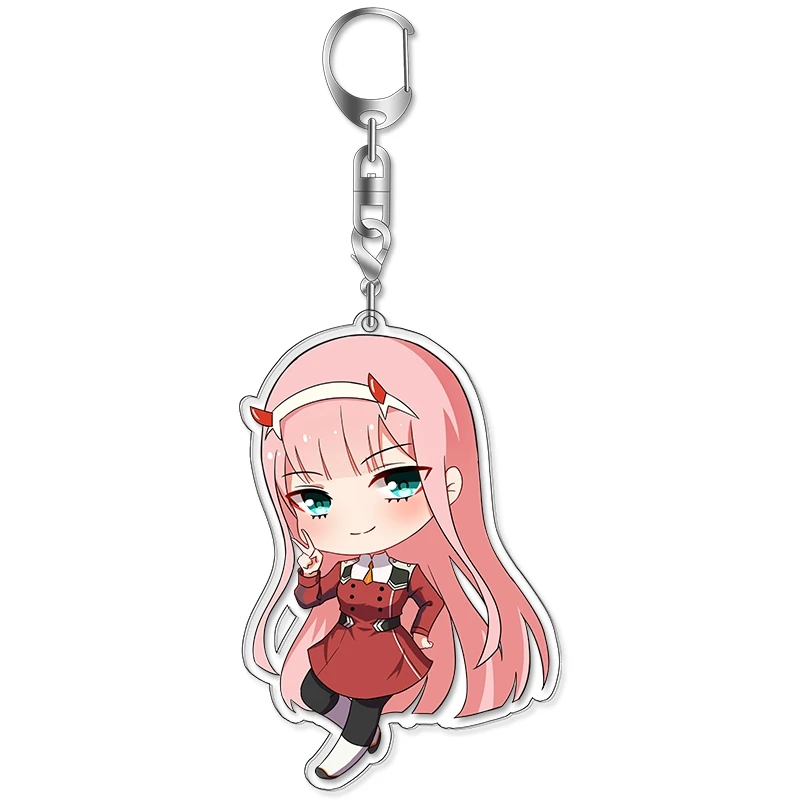 DARLING in the FRANXX DITF 02 Cute Acrylic Pendant Keychain Key Chains (6)