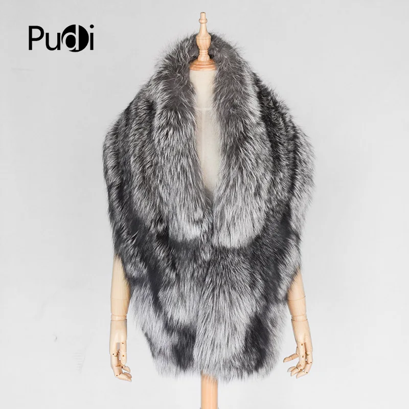 Pudi women real silver fox fur winter warm scarf ring collar 2019 brand new girl's genuine fox fur scarves rings collars SF853
Pudi women real silver fox fur winter warm scarf ring collar 2019 brand new girl's genuine fox fur scarves rings collars SF853