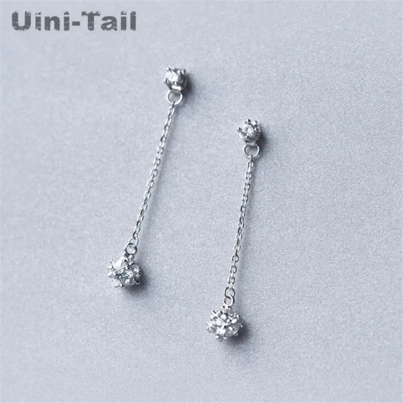 Long Tassel Hanging The Crystal Balls 925 Sterling Silver Fashion Jewelry Exquisite Bright Beautiful Female Earrings
Long Tassel Hanging The Crystal Balls 925 Sterling Silver Fashion Jewelry Exquisite Bright Beautiful Female Earrings