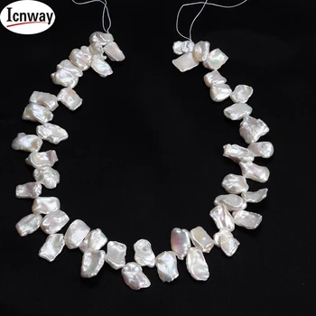 Natural AA white reborn keshi petal Freshwater Pearl 10*12mm 15inches DIY necklace bracelet earring Wholesale
Natural AA white reborn keshi petal Freshwater Pearl 10*12mm 15inches DIY necklace bracelet earring Wholesale