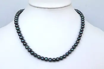 Perfect Lady's Pearl Jewellery,AA 6-7MM Black Peacock Freshwater Pearl Necklace,43cm Potato Round Real Pearls
Perfect Lady's Pearl Jewellery,AA 6-7MM Black Peacock Freshwater Pearl Necklace,43cm Potato Round Real Pearls