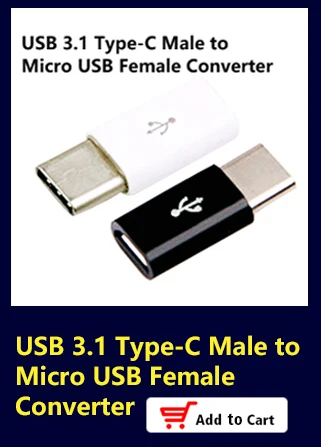 Usams USB 3.1 Type C Male to Micro USB Female Adapter