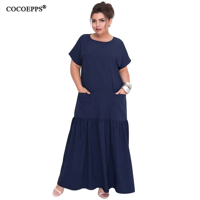 L-6XL 2019 summer Long Dress Women Large Size Loose Elegant Maxi Dress Casual Plus Size Women Clothing Party Floor Length Dress
L-6XL 2019 summer Long Dress Women Large Size Loose Elegant Maxi Dress Casual Plus Size Women Clothing Party Floor Length Dress