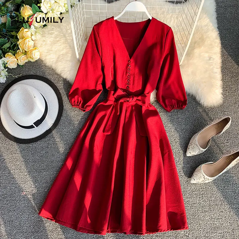 Lusumily New 2019 Summer Casual Dresses Women Vestidos Mujer Slim V Neck Single Breasted Bandage Long Robe Beach Dress Femme
Lusumily New 2019 Summer Casual Dresses Women Vestidos Mujer Slim V Neck Single Breasted Bandage Long Robe Beach Dress Femme