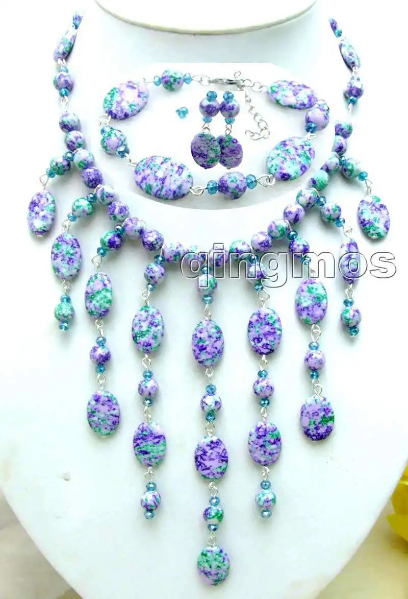 Beautiful Noblest 9 strings Big 12*17mm Oval pendant Purple Multicolor Stripe stone 16-19" Adjustable Necklace set-nec5707
Beautiful Noblest 9 strings Big 12*17mm Oval pendant Purple Multicolor Stripe stone 16-19" Adjustable Necklace set-nec5707