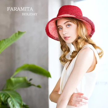 Faramita Holiday Weaving Paper Raffia Straw Women Soft Light Cap Hat Wide-brimmed Hat Summer Sun Ladies Hats High Quality Caps
Faramita Holiday Weaving Paper Raffia Straw Women Soft Light Cap Hat Wide-brimmed Hat Summer Sun Ladies Hats High Quality Caps