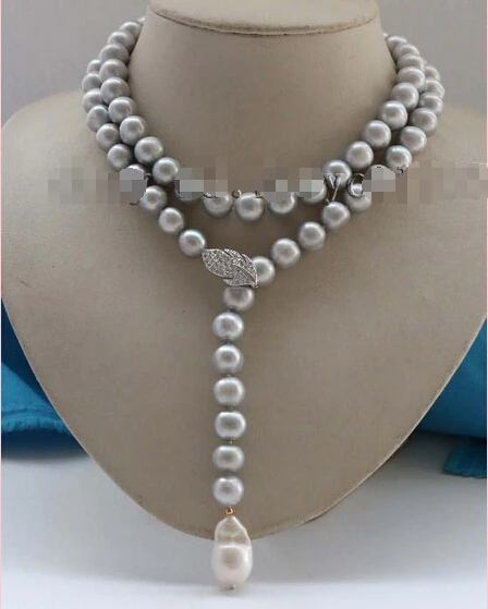 Free shipping >>>>>>Natural 12mm gray Round Pearl Necklace Reborn pearl pendant 925silver #f2384 
Free shipping >>>>>>Natural 12mm gray Round Pearl Necklace Reborn pearl pendant 925silver #f2384