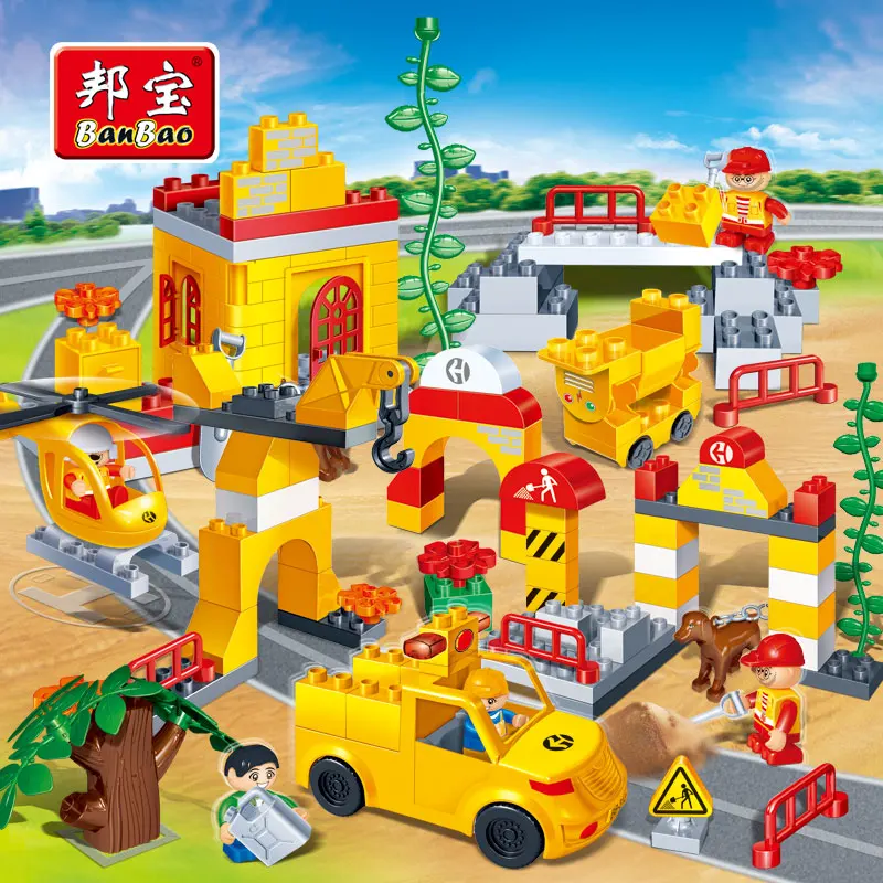 BanBao City Building series Construction site trucks crane Engineer tool Larger Particles Bricks Building Blocks models For Kids
BanBao City Building series Construction site trucks crane Engineer tool Larger Particles Bricks Building Blocks models For Kids
