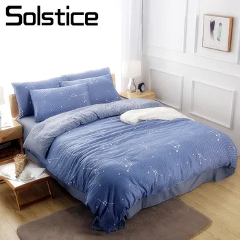 Solstice Home Textile Twin Queen King Bedding Set Bag Constellation Blue Texture Duvet Cover Sheet Pillowcase Boy Girl Bed Linen
Solstice Home Textile Twin Queen King Bedding Set Bag Constellation Blue Texture Duvet Cover Sheet Pillowcase Boy Girl Bed Linen