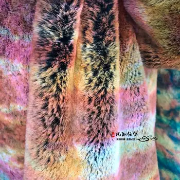 Rabbit hair print imitation rabbit fur artificial plush faux fur garment collar fabric 875(g/㎡)
Rabbit hair print imitation rabbit fur artificial plush faux fur garment collar fabric 875(g/㎡)