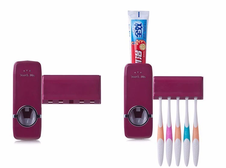 1 Pc Toothpaste Dispenser+Toothbrush Holder Set Family Set Wall Mount Rack Household Portable Hands Free Touch Me Automatic
1 Pc Toothpaste Dispenser+Toothbrush Holder Set Family Set Wall Mount Rack Household Portable Hands Free Touch Me Automatic