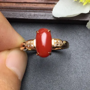Fine Jewelry Real 18K Rose Gold Natural Red Precious Coral Italy Origin Gemstone Certificated Female Rings for Women Fine Rings
Fine Jewelry Real 18K Rose Gold Natural Red Precious Coral Italy Origin Gemstone Certificated Female Rings for Women Fine Rings