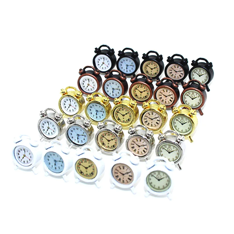 1:12 Miniature Alarm Clock Model Alloy Vintage Clocks Dollhouse Decoration Accessories AN88
1:12 Miniature Alarm Clock Model Alloy Vintage Clocks Dollhouse Decoration Accessories AN88