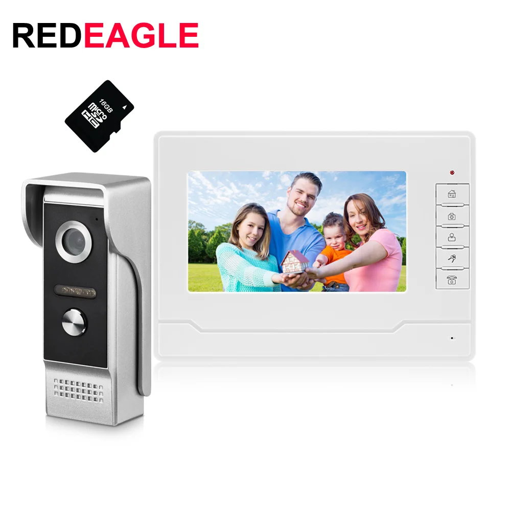 Wired Video Intercom System Kit 7 Inch Door Monitor Recording Video Door Phone Doorbell 800TVL IR Camera 16GB SD Card
Wired Video Intercom System Kit 7 Inch Door Monitor Recording Video Door Phone Doorbell 800TVL IR Camera 16GB SD Card