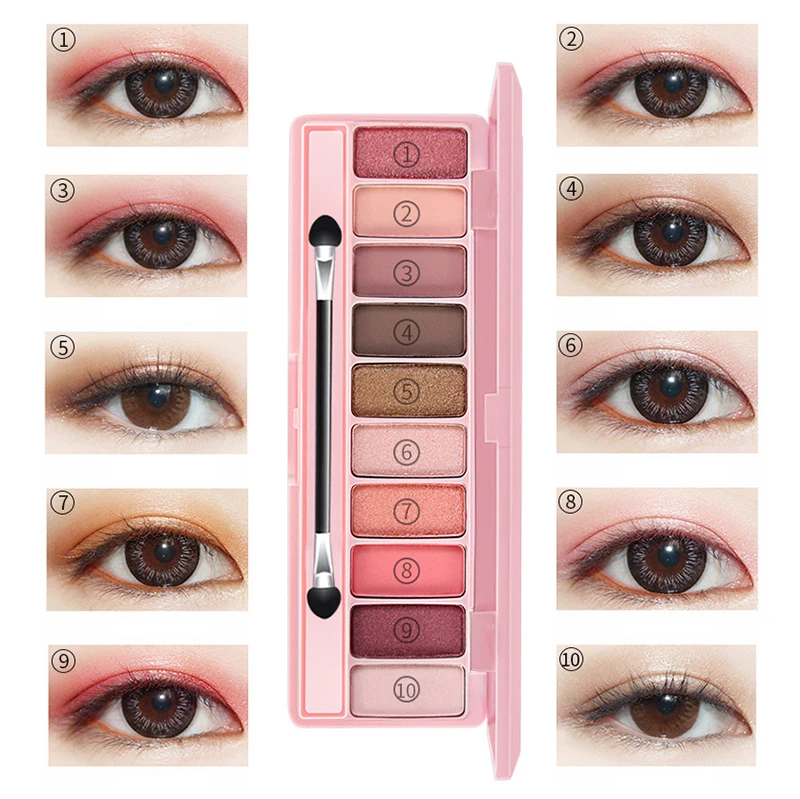 10 Color Nude Shining eyeshadow Pearlescent Makeup Glitter Pigment Eye Shadow Pallete Waterproof Cosmetics eye shadow tray
10 Color Nude Shining eyeshadow Pearlescent Makeup Glitter Pigment Eye Shadow Pallete Waterproof Cosmetics eye shadow tray