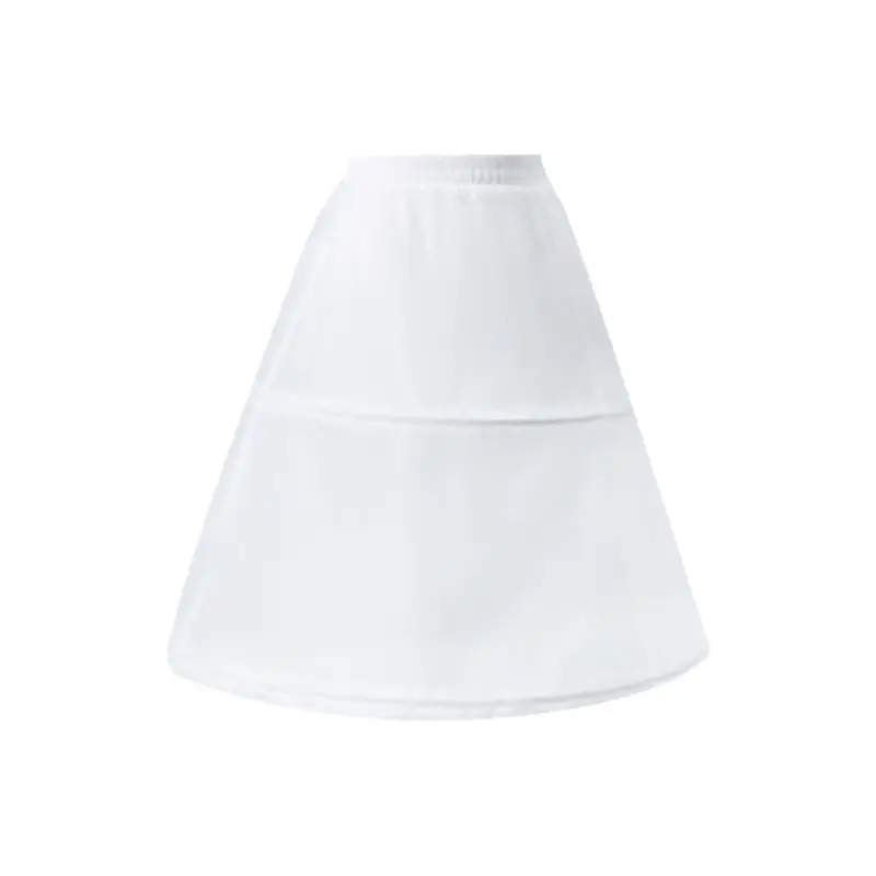 Women Flower Girl 2 Hoops Short White Petticoat Drawstring Waistband One Layer Half Slip Crinoline Underskirt With Magic Sticker
Women Flower Girl 2 Hoops Short White Petticoat Drawstring Waistband One Layer Half Slip Crinoline Underskirt With Magic Sticker