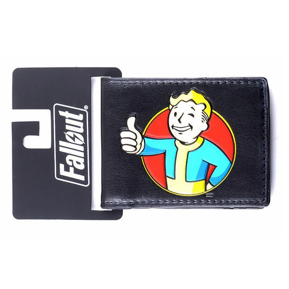 Короткий кошелек Fallout популярный игровой держатель для карт с персонажем аниме