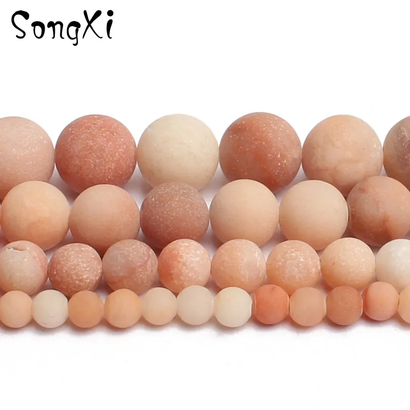 Natural Stone Dull Polish Matte Pink Aventurin Round Loose Beads for Jewelry Making 4/6/8/10 MM 15 inches DIY Necklace Bracelet
Natural Stone Dull Polish Matte Pink Aventurin Round Loose Beads for Jewelry Making 4/6/8/10 MM 15 inches DIY Necklace Bracelet
