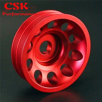 Light Weight Aluminum Crankshaft Crank Pulley for Subaru Impreza WRX STI Red / Black
Light Weight Aluminum Crankshaft Crank Pulley for Subaru Impreza WRX STI Red / Black