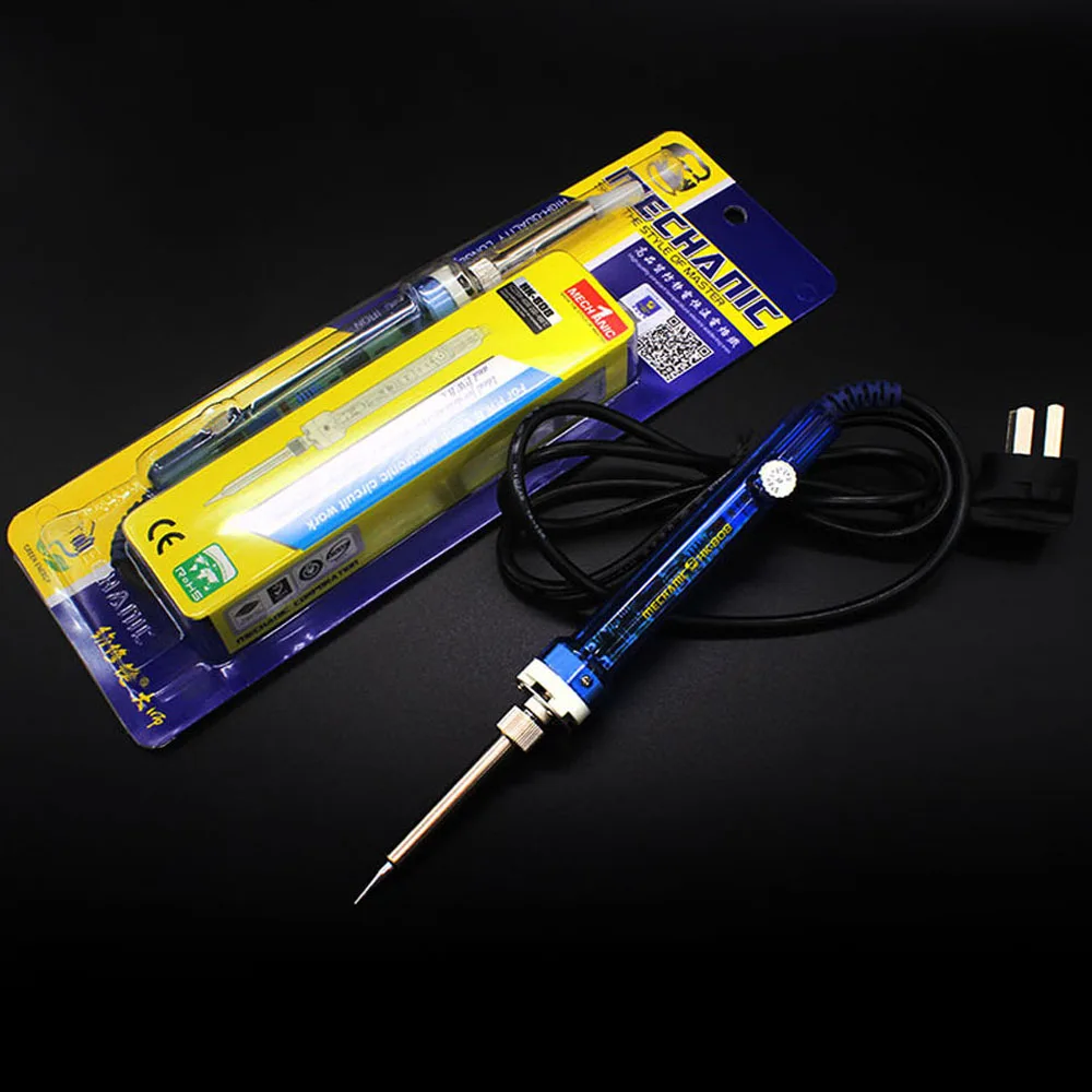 MECHANIC HK-808 Internal Heating Type Antistatic Adjustable Temperature Electricity Soldering Iron 60W Electric Welding Pen
MECHANIC HK-808 Internal Heating Type Antistatic Adjustable Temperature Electricity Soldering Iron 60W Electric Welding Pen