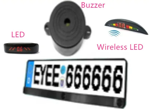 Automobiles European License Plate Frame Auto Reverse Backup parking system w 3 radar in Plate Holder for car Accessories
Automobiles European License Plate Frame Auto Reverse Backup parking system w 3 radar in Plate Holder for car Accessories