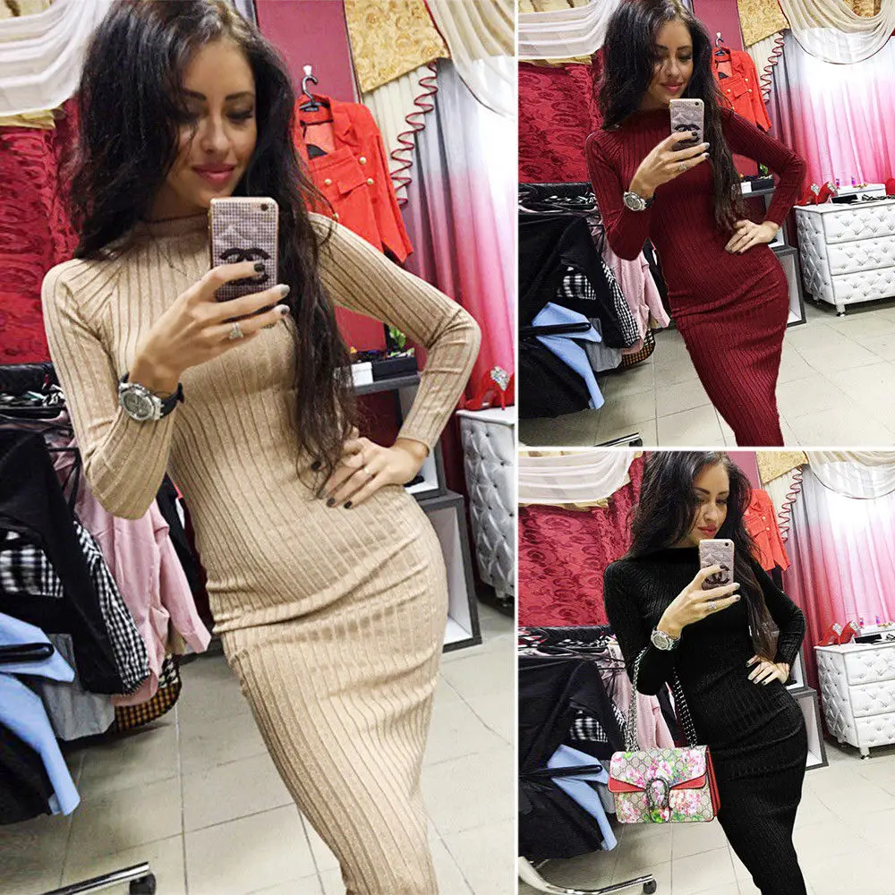 Newest Arrivals Fashion Hot Women Autumn Winter Long Sleeve Knit Bodycon Sweater Dress Knitwear Slim Casual Ladies Dress
Newest Arrivals Fashion Hot Women Autumn Winter Long Sleeve Knit Bodycon Sweater Dress Knitwear Slim Casual Ladies Dress