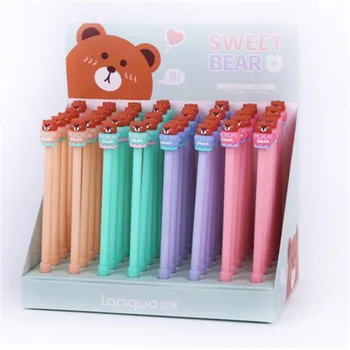 48 Pcs Gel Pens Cartoon Cake Bear Black Colored Kawaii Gift Gel-ink Pens Pens For Writing Cute Stationery Office School Supplies
48 Pcs Gel Pens Cartoon Cake Bear Black Colored Kawaii Gift Gel-ink Pens Pens For Writing Cute Stationery Office School Supplies