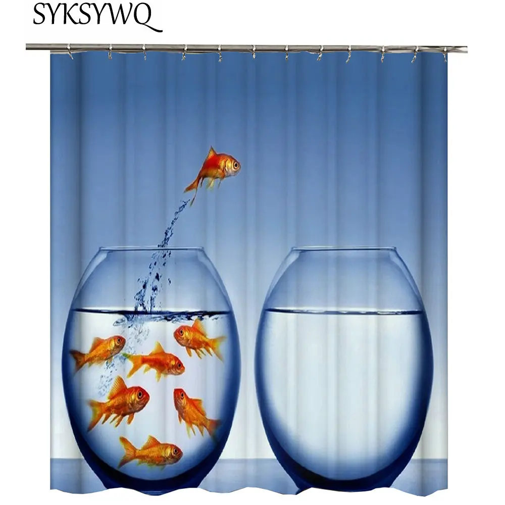 Goldfish Shower Curtain Fish Tank Bathroom Curtain Fish Fan Blue Bath Curtains Polyester Waterproof 3D Curtain For The Bathroom
Goldfish Shower Curtain Fish Tank Bathroom Curtain Fish Fan Blue Bath Curtains Polyester Waterproof 3D Curtain For The Bathroom
