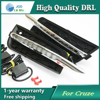 Free shipping !12V 6000k LED DRL Daytime running light case for Chevrolet Cruze 2010-2012 fog lamp frame Fog light Car styling
Free shipping !12V 6000k LED DRL Daytime running light case for Chevrolet Cruze 2010-2012 fog lamp frame Fog light Car styling