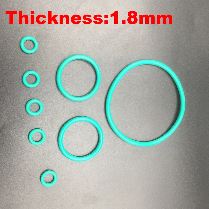 30pcs 12.5x1.8 12.5*1.8 13.2x1.8 13.2*1.8 14x1.8 14*1.8 (ID*Thickness) Green Viton FKM Fluorine Rubber O Ring Oil Seal Gasket
30pcs 12.5x1.8 12.5*1.8 13.2x1.8 13.2*1.8 14x1.8 14*1.8 (ID*Thickness) Green Viton FKM Fluorine Rubber O Ring Oil Seal Gasket