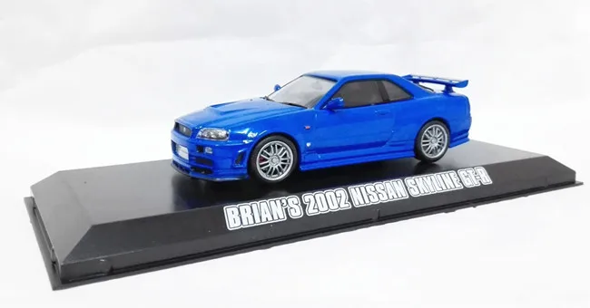 Green Light 1:43 BRIAN'S 2002 NISSAN SKYLINE GT-R boutique alloy car toys for children kids toys Model original box freeshipping
Green Light 1:43 BRIAN'S 2002 NISSAN SKYLINE GT-R boutique alloy car toys for children kids toys Model original box freeshipping