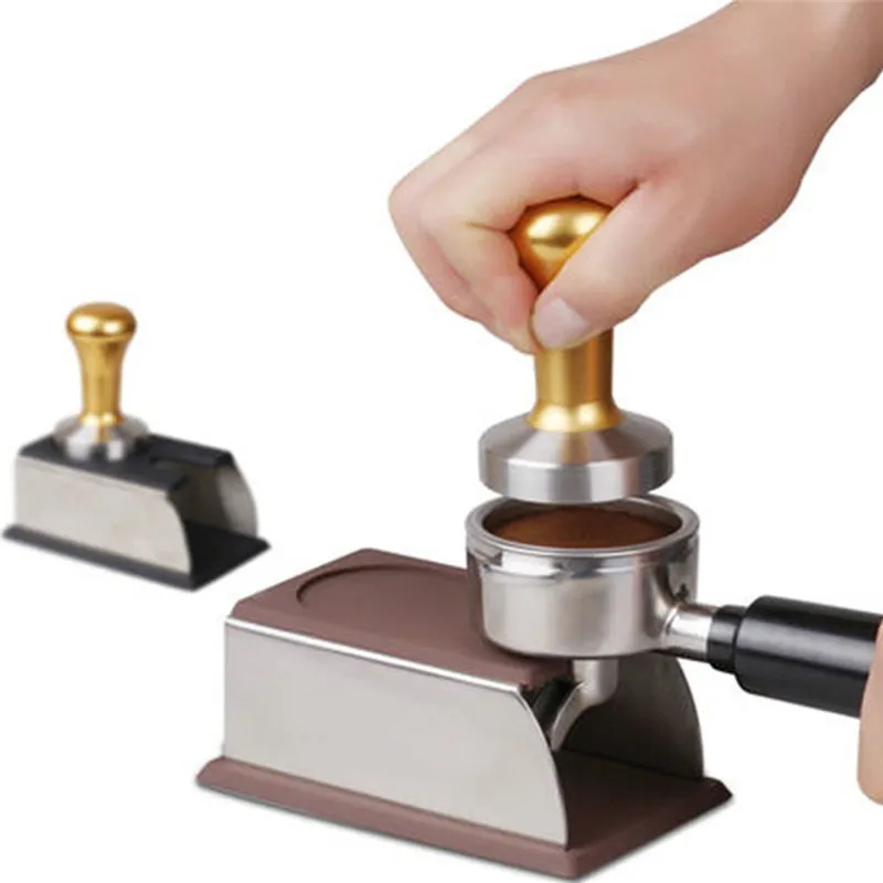 4YANG New style 1pcs Stainless Steel Silicone Espresso Coffee Tamper Stand Tamping Holder Rack kitchen tool Coffee Accessories
4YANG New style 1pcs Stainless Steel Silicone Espresso Coffee Tamper Stand Tamping Holder Rack kitchen tool Coffee Accessories