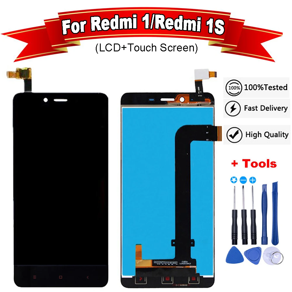 ЖК дисплей 5 дюйма для Xiaomi Redmi Note 2 с сенсорным экраном и дигитайзером стеклянная