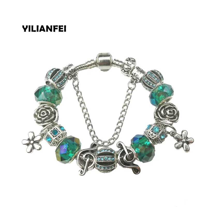 YILIANFEI New Listing Fashion Elegant Charm Pandora Bracelets & Bangles with green Chamilia Beads For Women BR0003
YILIANFEI New Listing Fashion Elegant Charm Pandora Bracelets & Bangles with green Chamilia Beads For Women BR0003
