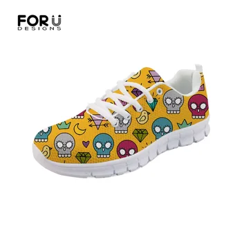 FORUDESIGNS Cute Women Shoes Fashion Spring Women's 3D Mini Skull Pattern Casual Flats Sneakers Shoes Woman Comfortable Zapatos
FORUDESIGNS Cute Women Shoes Fashion Spring Women's 3D Mini Skull Pattern Casual Flats Sneakers Shoes Woman Comfortable Zapatos