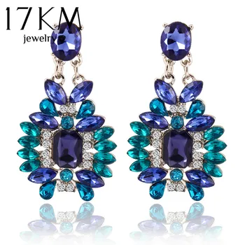 17KM New Summer Bohemian Colorful Big Drop Earrings Fashion Accessories Crystal Dangle Earrings Jewelry Women Gift
17KM New Summer Bohemian Colorful Big Drop Earrings Fashion Accessories Crystal Dangle Earrings Jewelry Women Gift