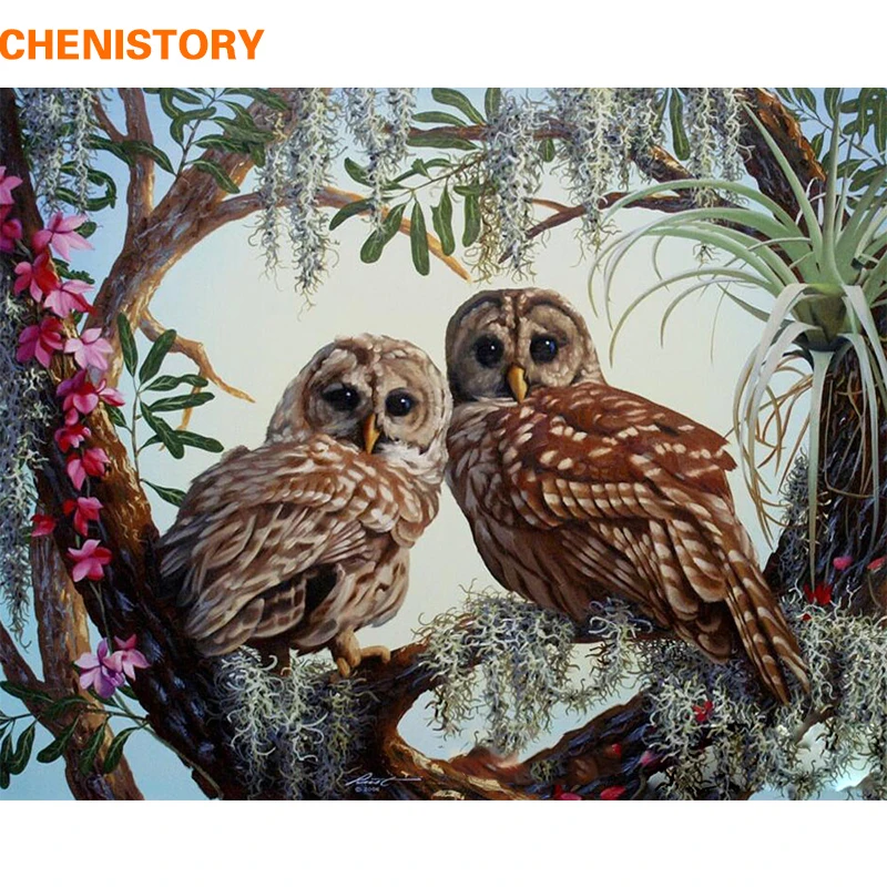 CHENISTORY Frameless Owl Lovers DIY Painting By Numbers Kits Wall Painting Acrylic Paint On Canvas Unique Gift For Home Decors
CHENISTORY Frameless Owl Lovers DIY Painting By Numbers Kits Wall Painting Acrylic Paint On Canvas Unique Gift For Home Decors