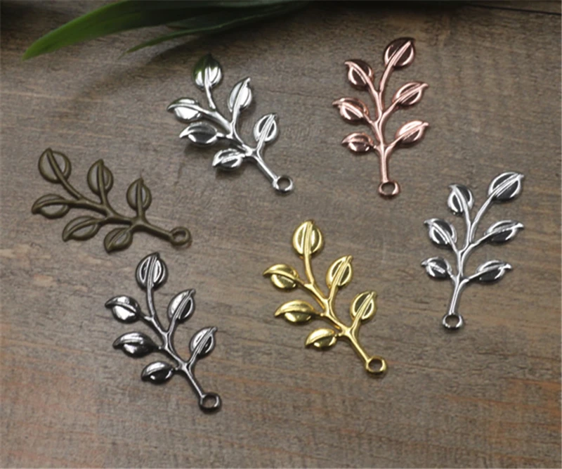 20pcs 19*37MM Gold/Silver Plated Branch Leaf Charms DIY Fashion Necklace Bracelet Headwear Findings Wholesale Jewelry Charms
20pcs 19*37MM Gold/Silver Plated Branch Leaf Charms DIY Fashion Necklace Bracelet Headwear Findings Wholesale Jewelry Charms