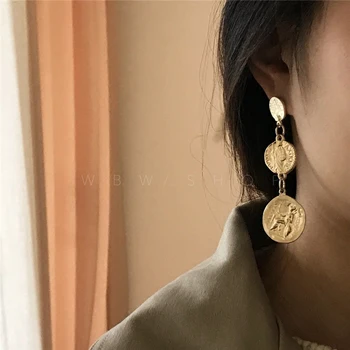 Timeless Wonder Punk Geo vintage coin figure engraved Stud Earrings pop Girl Party Show Gift Brincos rock rare top runway 6262
Timeless Wonder Punk Geo vintage coin figure engraved Stud Earrings pop Girl Party Show Gift Brincos rock rare top runway 6262