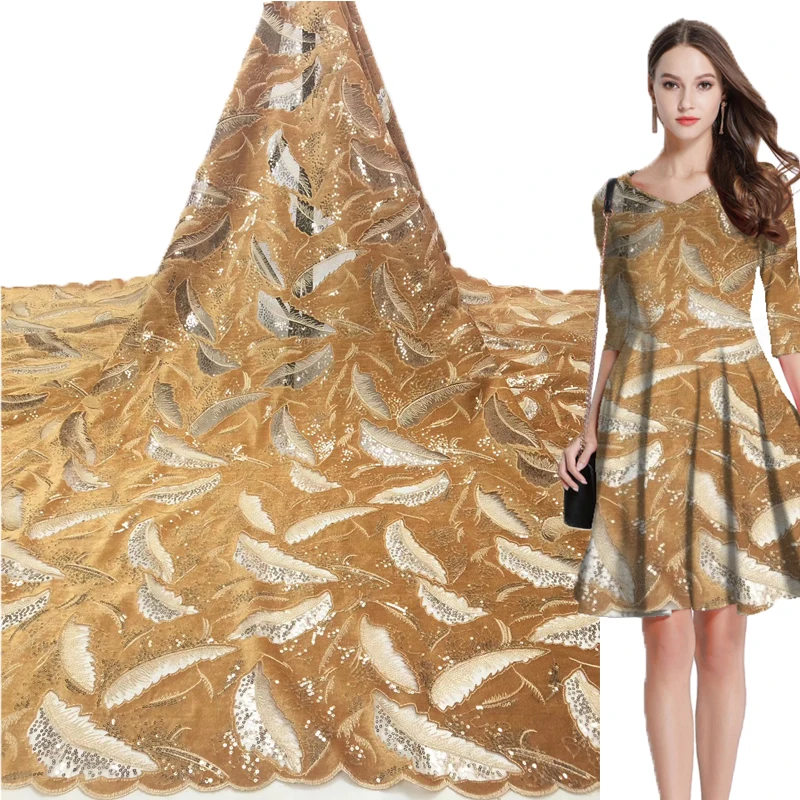 French lace fabric 2019 latest African lace fabric with embroidered tulle lace fabric high quality Nigerian sequins 52
French lace fabric 2019 latest African lace fabric with embroidered tulle lace fabric high quality Nigerian sequins 52