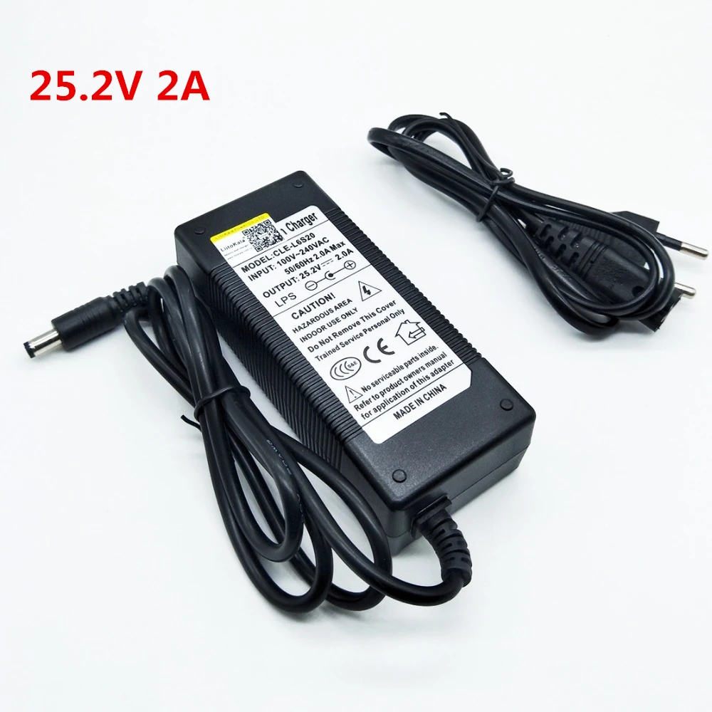 High Quality 25.2V 2A Battery Charger Vehicle Charger Dedicated Electric 24V 2A Lithium Polymer Battery Charger
High Quality 25.2V 2A Battery Charger Vehicle Charger Dedicated Electric 24V 2A Lithium Polymer Battery Charger