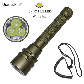 3000LM L2 LED Waterproof Scuba Diver Diving Flashlight Underwater Dive Torch Hunting Lamp for 18650 Battery
3000LM L2 LED Waterproof Scuba Diver Diving Flashlight Underwater Dive Torch Hunting Lamp for 18650 Battery